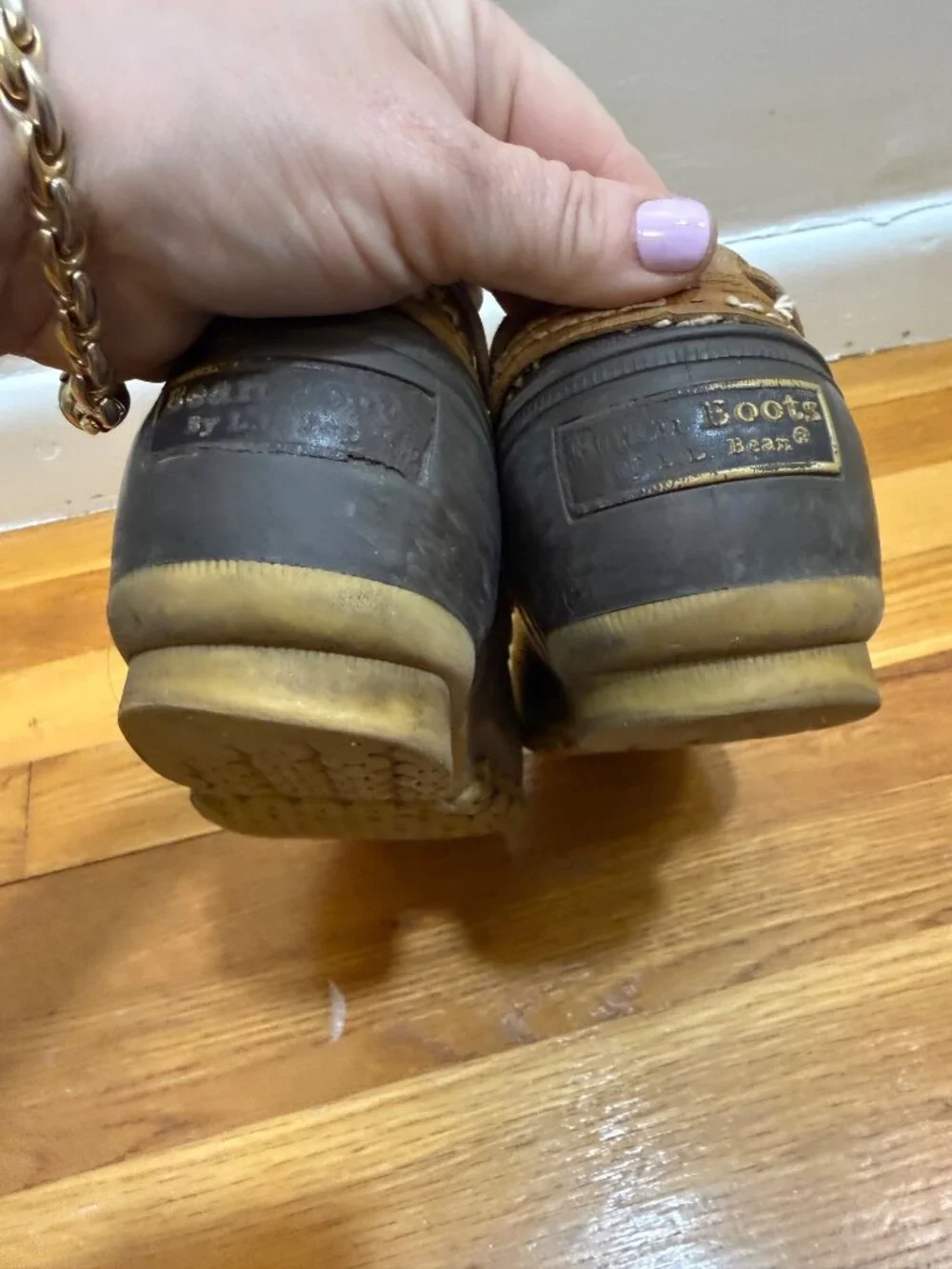 L.L. Bean Moc Low Top Duck Boat Shoes Moccasins Preppy Coastal 9.5